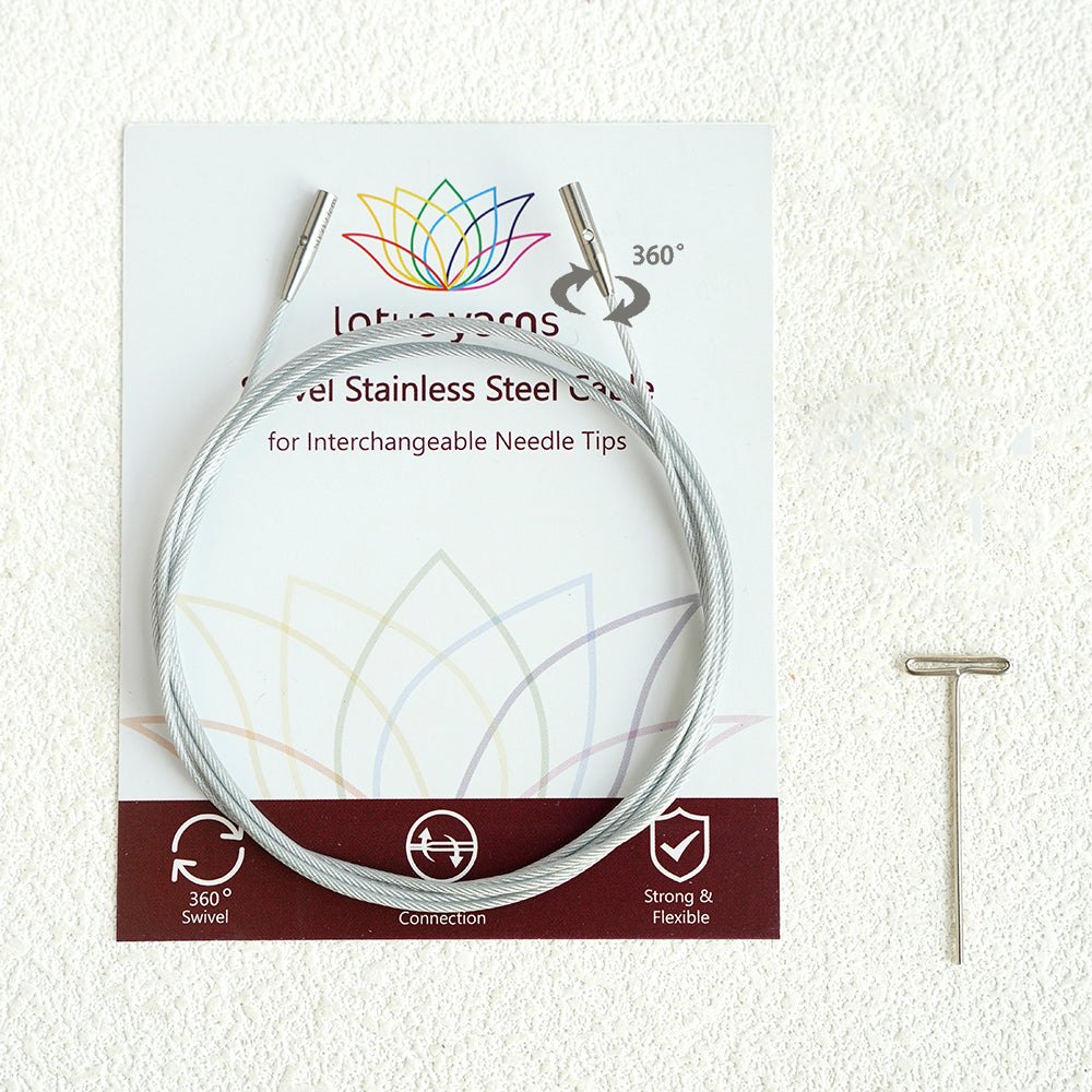 360° Silver Swivel Cables