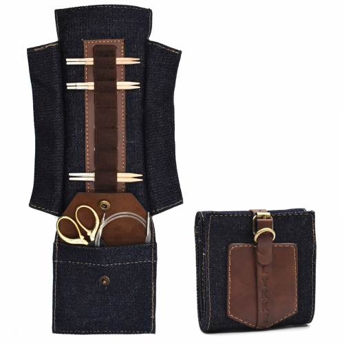 Vegan Leather 3.5" Case with Belt Closure