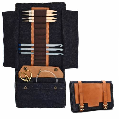 Vegan Leather 5" Case with Belt Closure