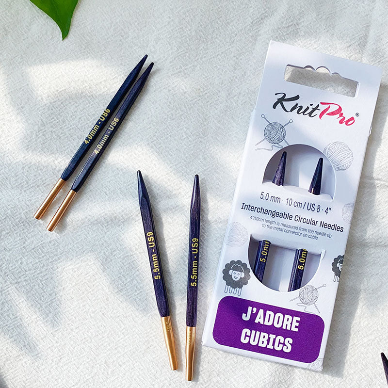 J’adore Cubics Interchangeable Circular Needles 10CM/4''