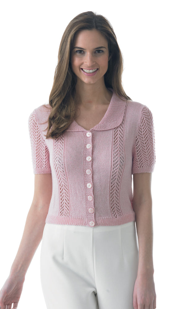 LOT016 Top with Lace Panel and Sleeves