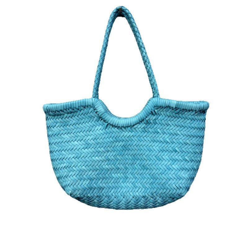 Genuine Leather Handwoven Hand Bag