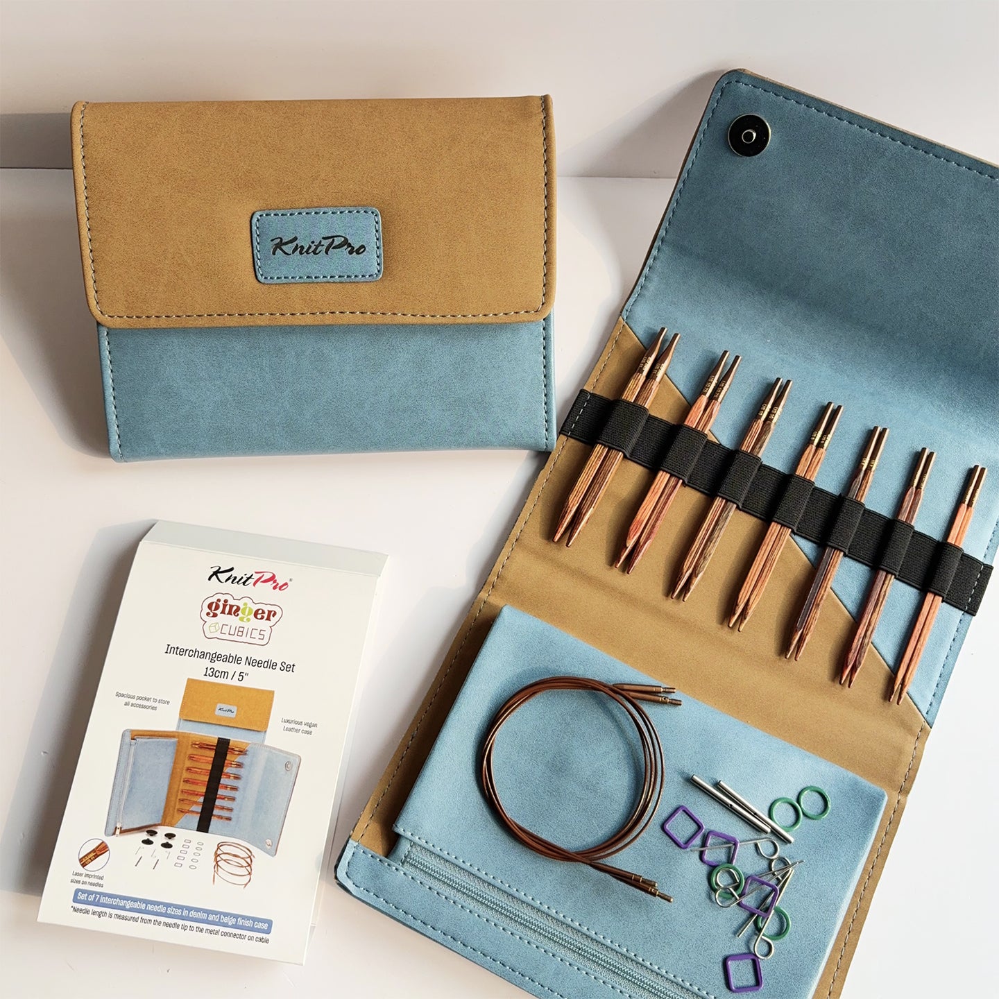 小物 ginger! Ginger CUBICS Interchangeable Needle Sets - 13cm (5”) – Lotus Yarns