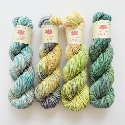 Handpainted Cashmere Aran