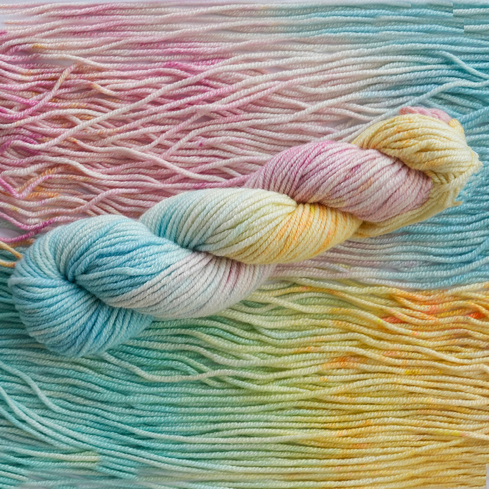 Handpainted Cashmere Aran