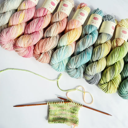 Handpainted Cashmere Aran