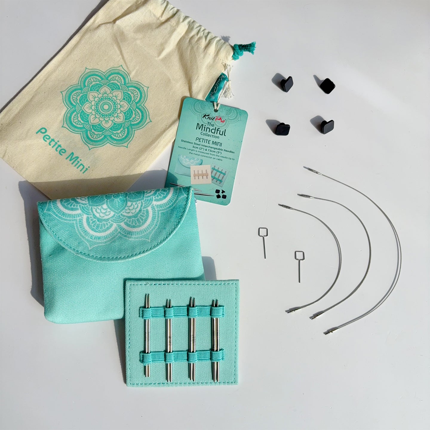 Mindful Petite Mini Interchangeable Needles Set 2'' & 3''