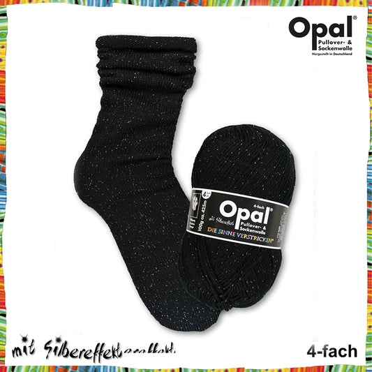 Tiefschwarz mit Silbereffekt