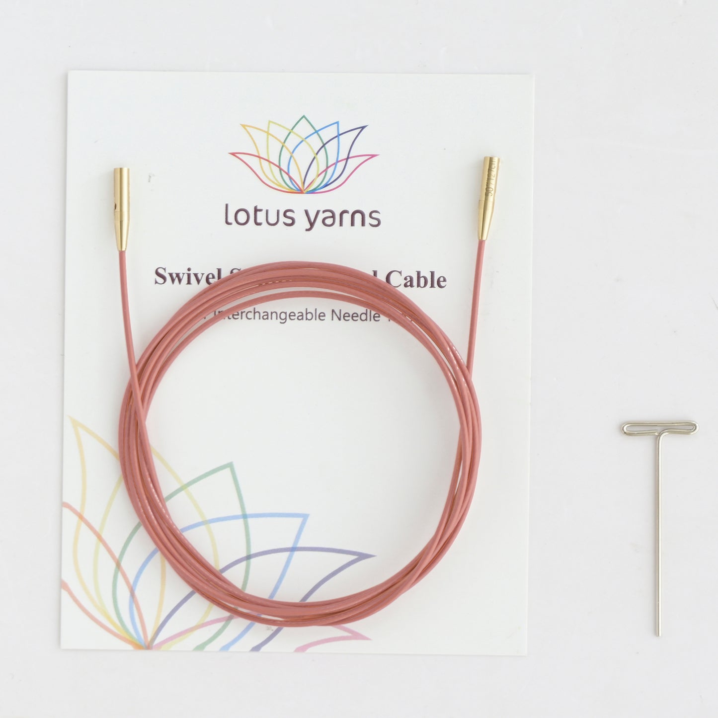 360° Vintage Pink Swivel Cables