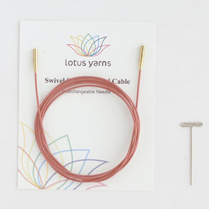 360° Vintage Pink Swivel Cables