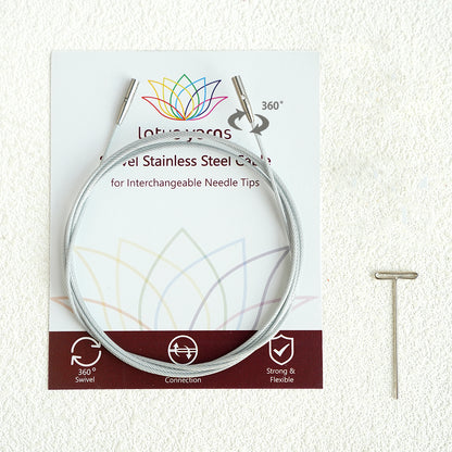 360° Silver Swivel Cables