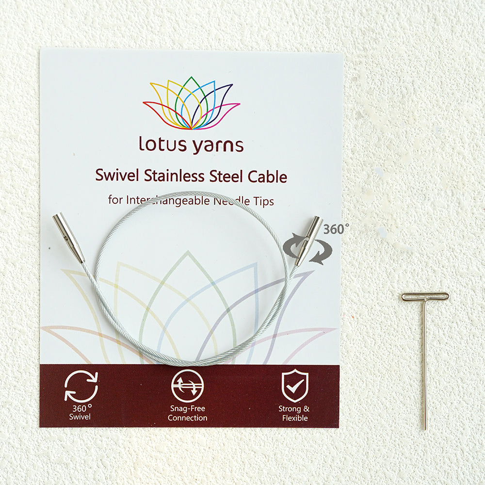 360° Silver Swivel Cables