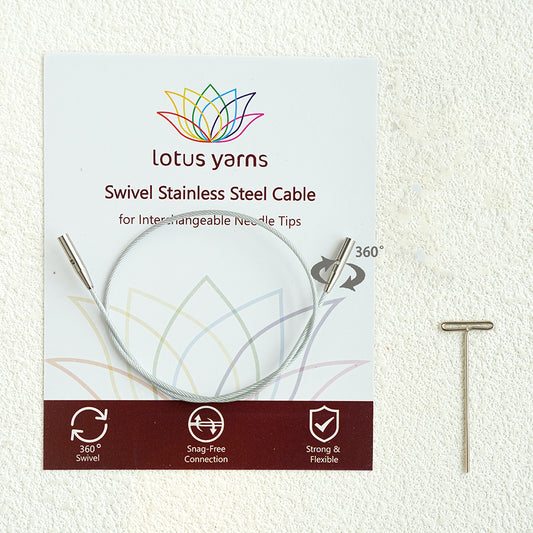 360° Silver Swivel Cables