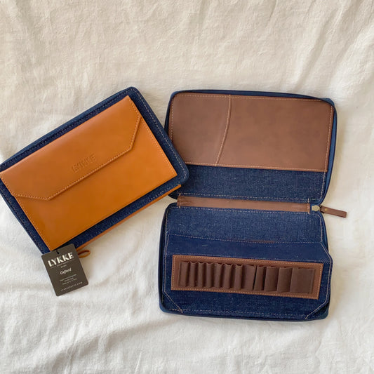 Vegan Leather 5" Case with Zipper Closure