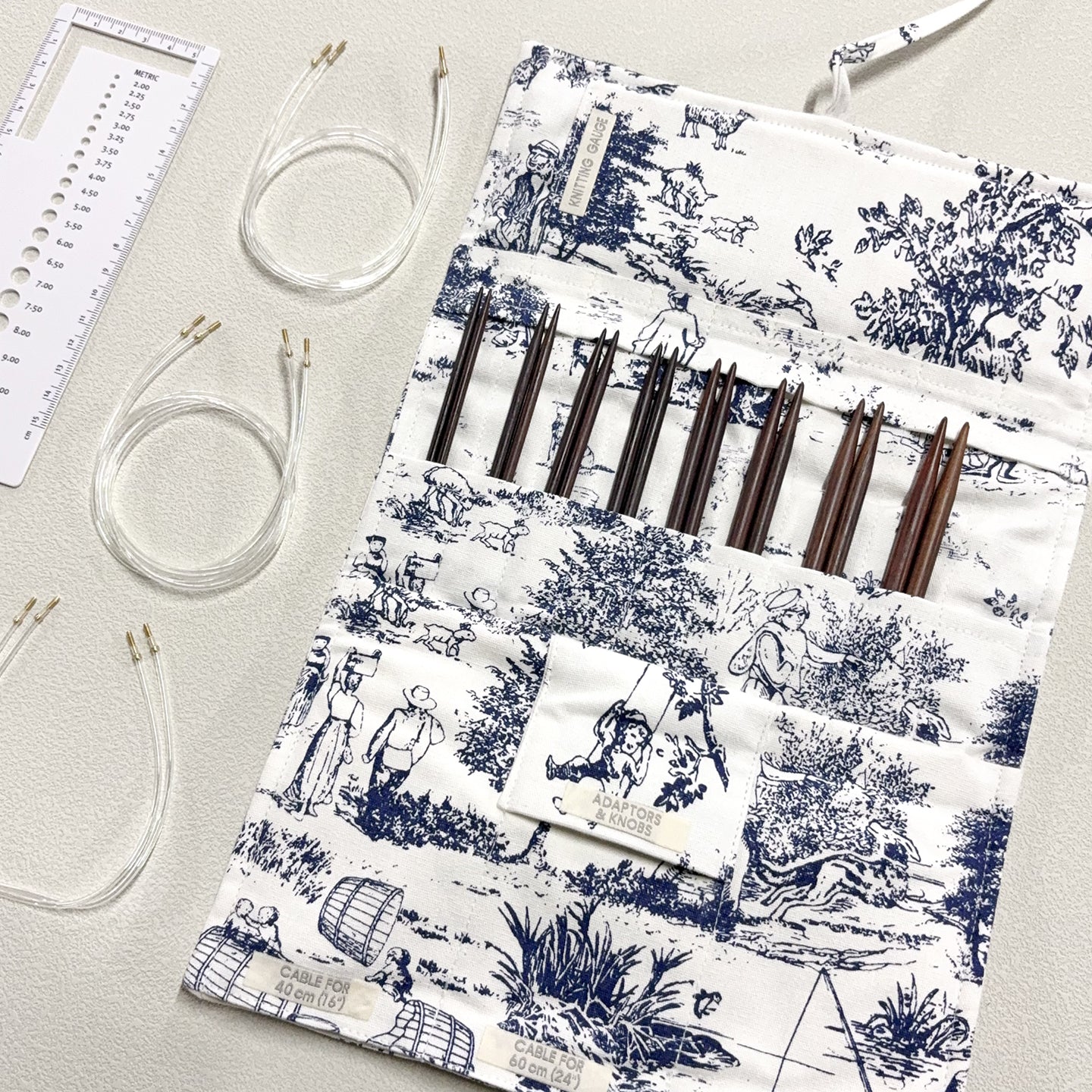 Rosewvood Interchangeable Circular Needles Set