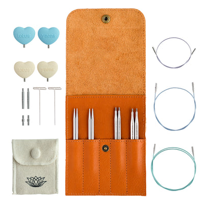 PAMIR 3.5‘’ Starter  Interchangeable Circular Needles Set