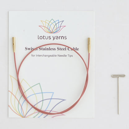 360° Vintage Pink Swivel Cables