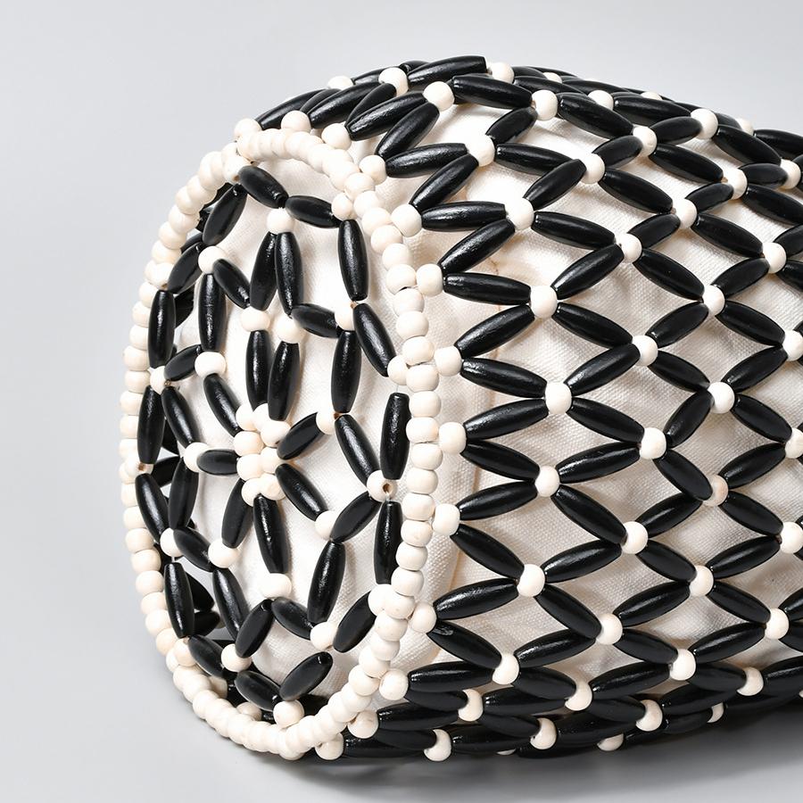 Hand Woven Wooden Beads Bag