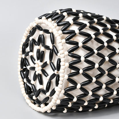Hand Woven Wooden Beads Bag