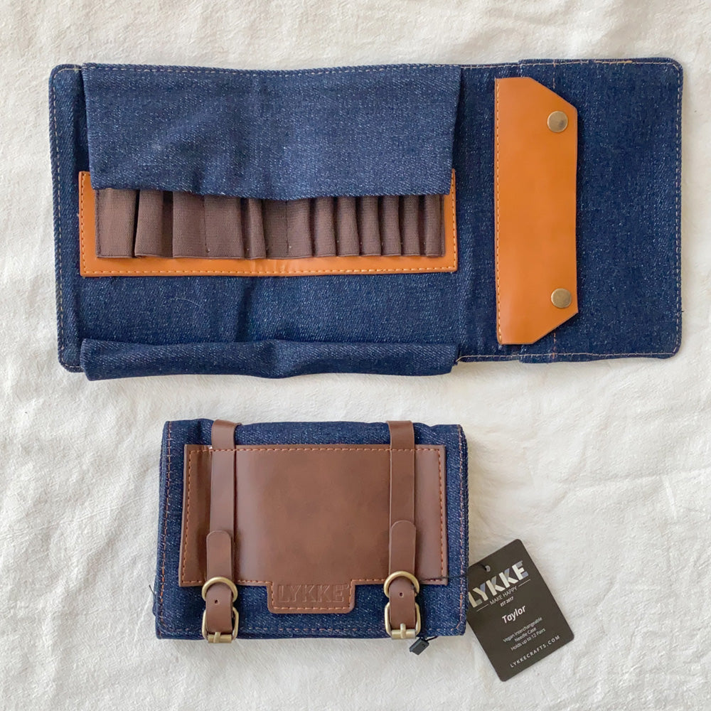 Vegan Leather 5" Case with Belt Closure