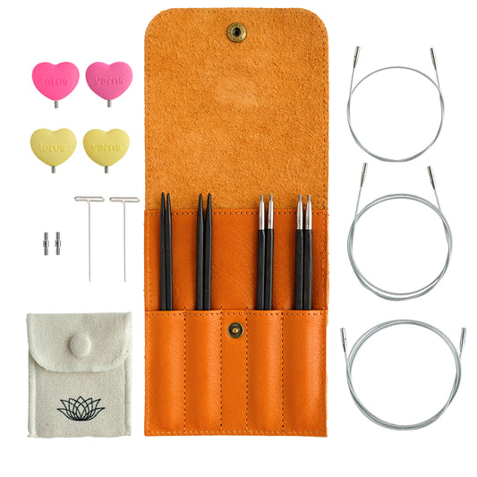 TARIM CUBICS 5 Starter Interchangeable Circular Needles Set