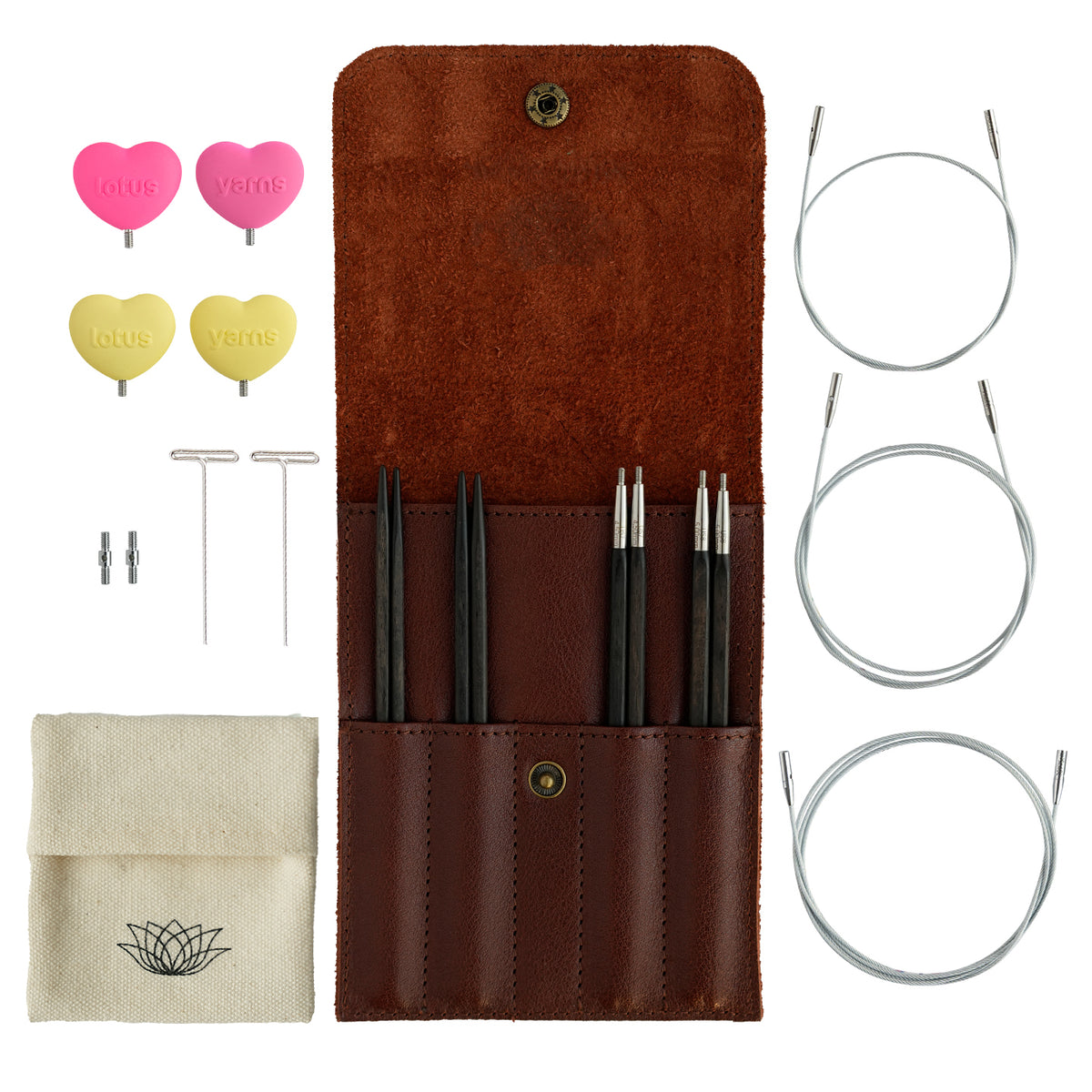 TARIM CUBICS  Starter Interchangeable Circular Needles Set