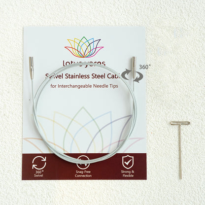 360° Silver Swivel Cables