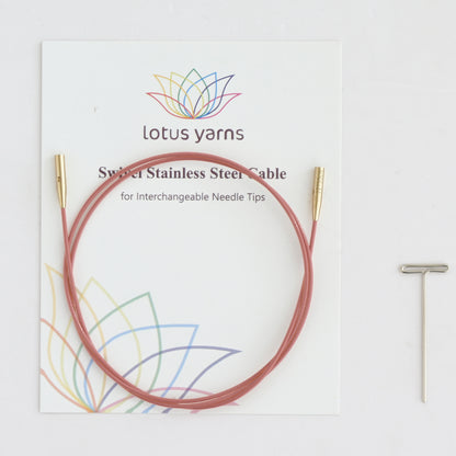 360° Vintage Pink Swivel Cables