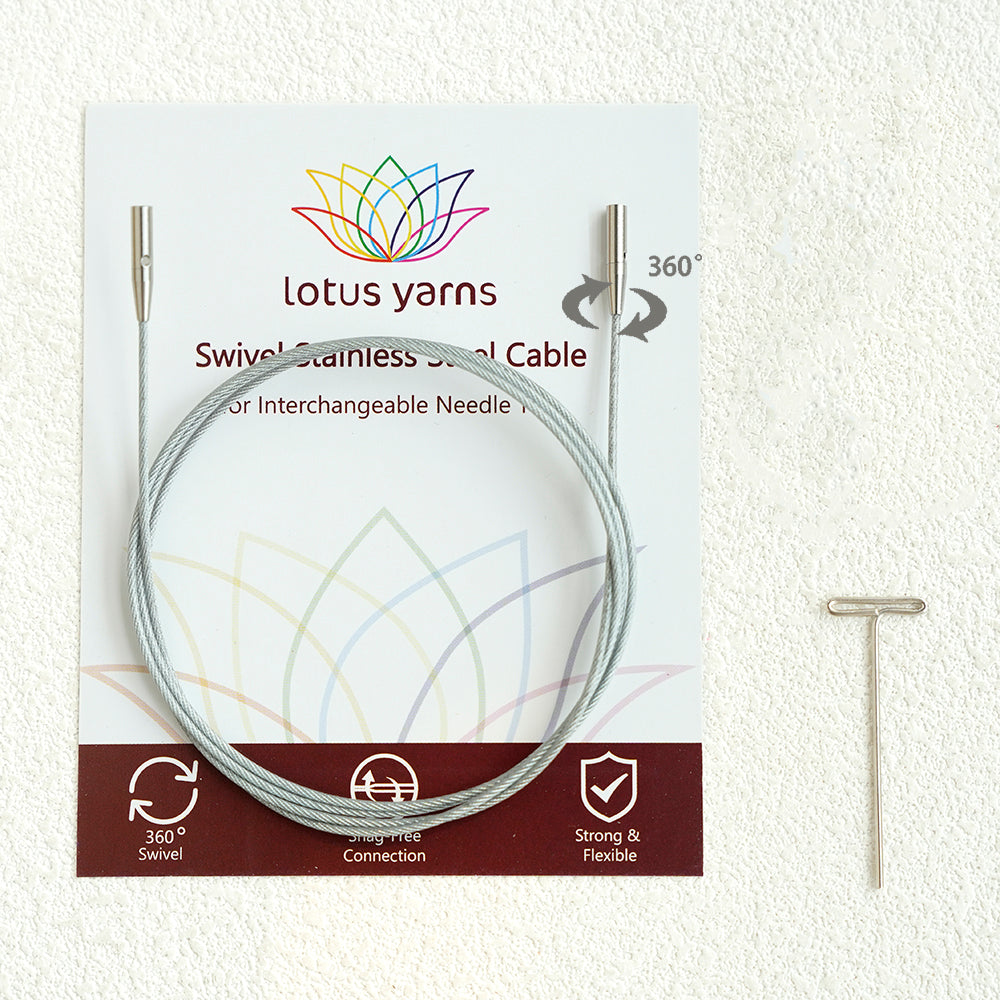 360° Silver Swivel Cables