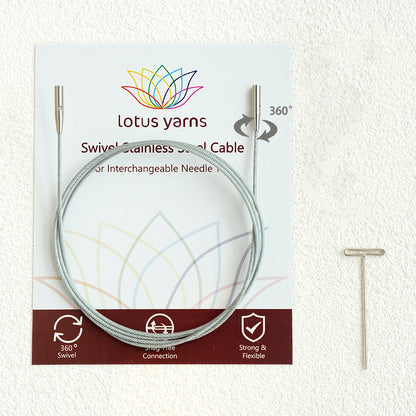 360° Silver Swivel Cables