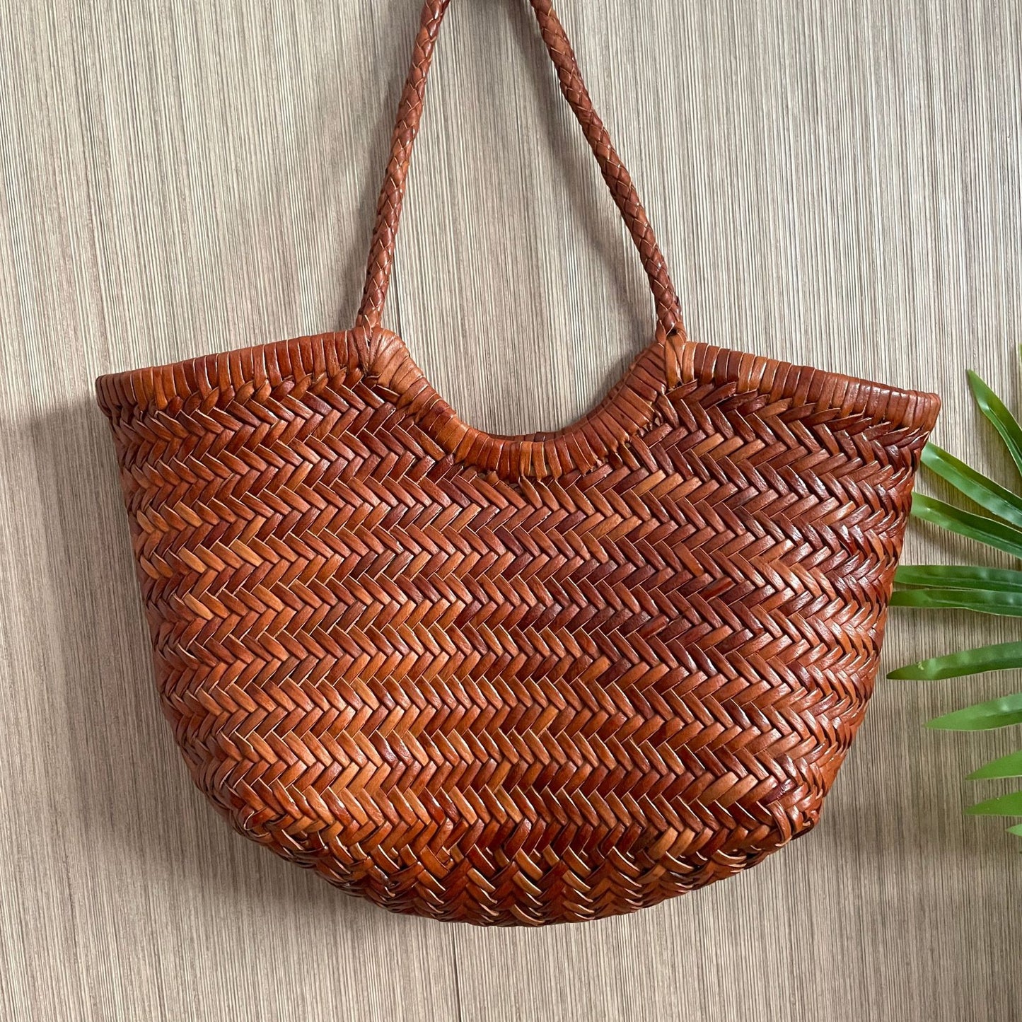 Genuine Leather Handwoven Hand Bag