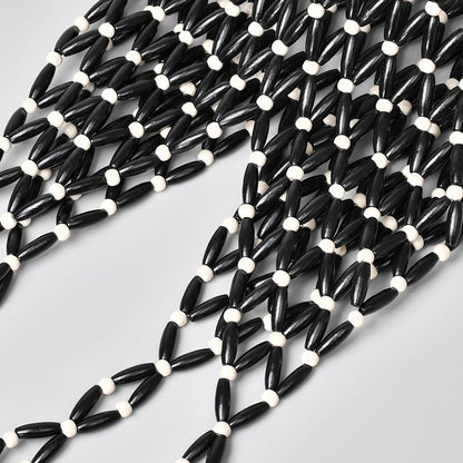 Hand Woven Wooden Beads Bag