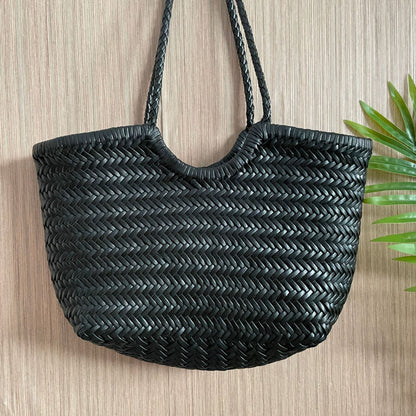 Genuine Leather Handwoven Hand Bag