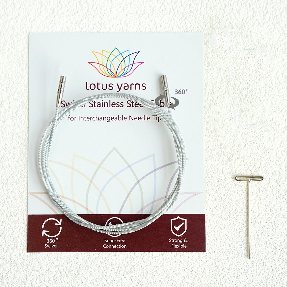 360° Silver Swivel Cables