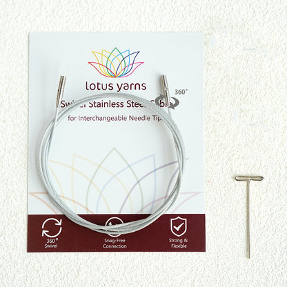 360° Silver Swivel Cables