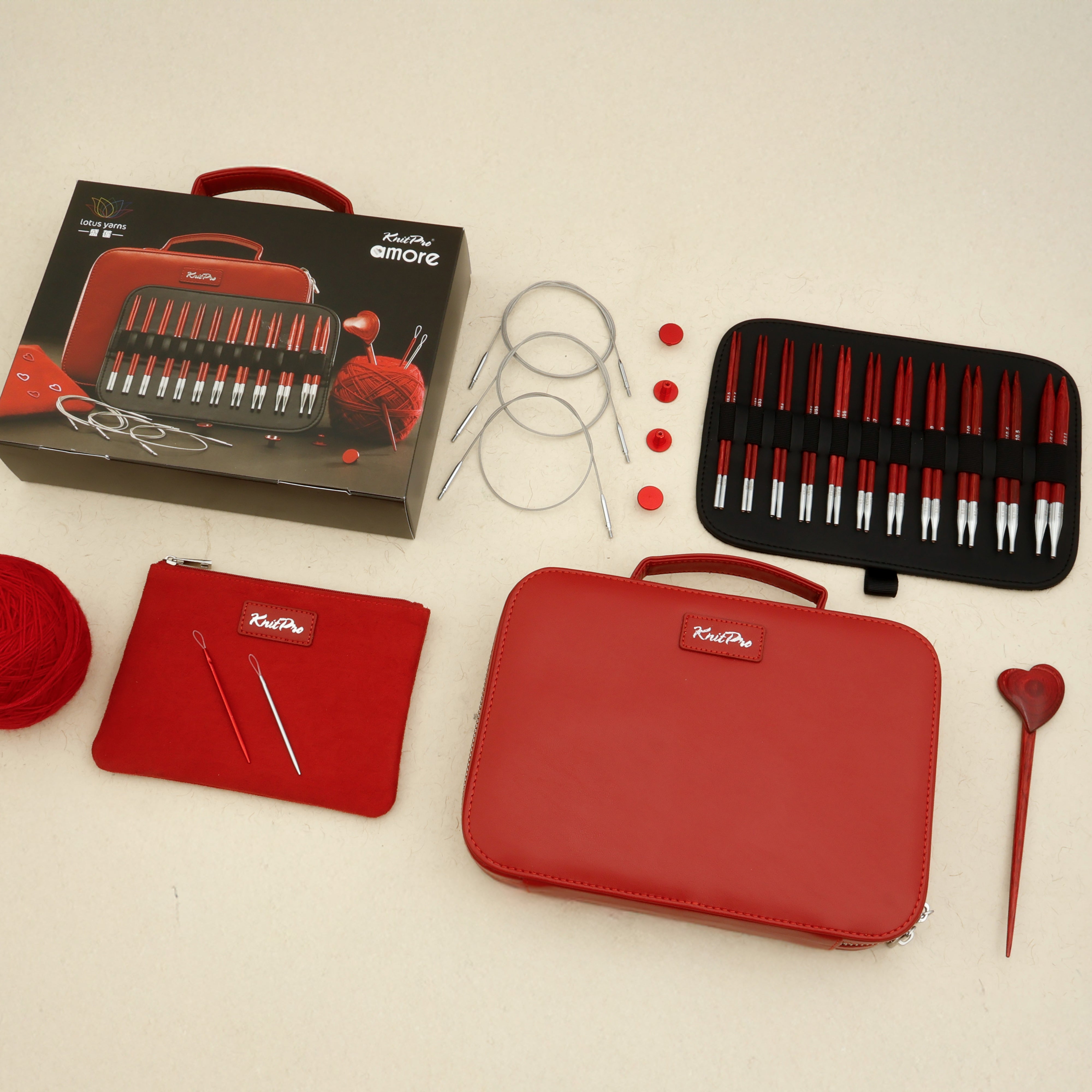 Amore 5'' Interchangeable Circular Needles Gift Set – Lotus Yarns