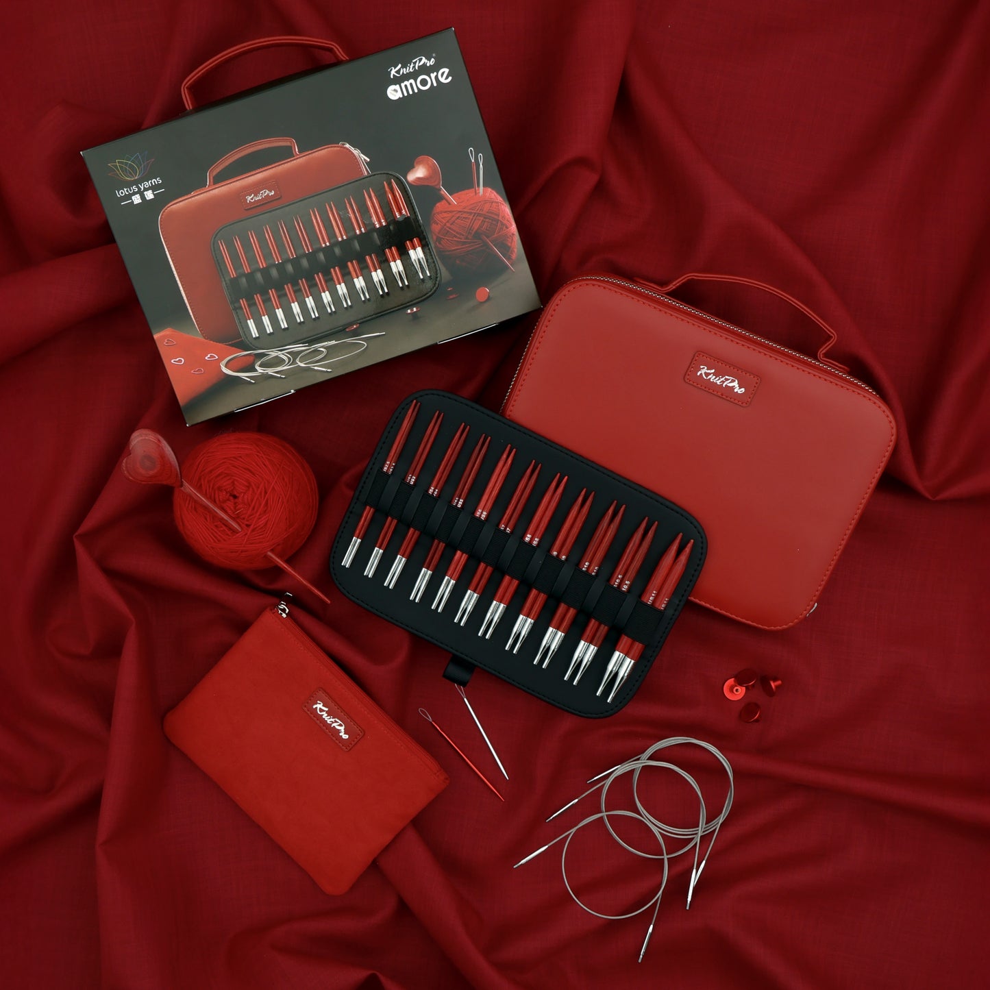 Amore 5'' Interchangeable Circular Needles Gift Set