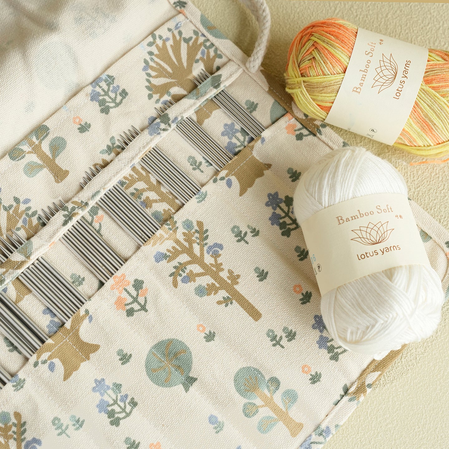 Pure Cotton Double Pointed Needles Case