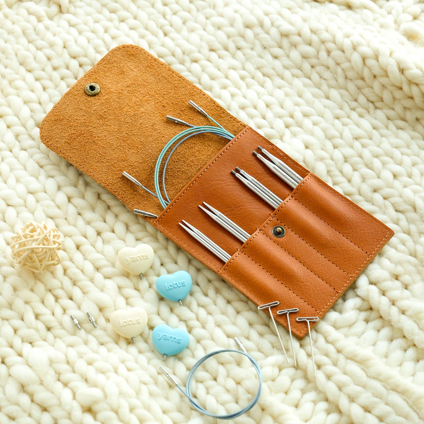 PAMIR 3.5‘’ Starter  Interchangeable Circular Needles Set