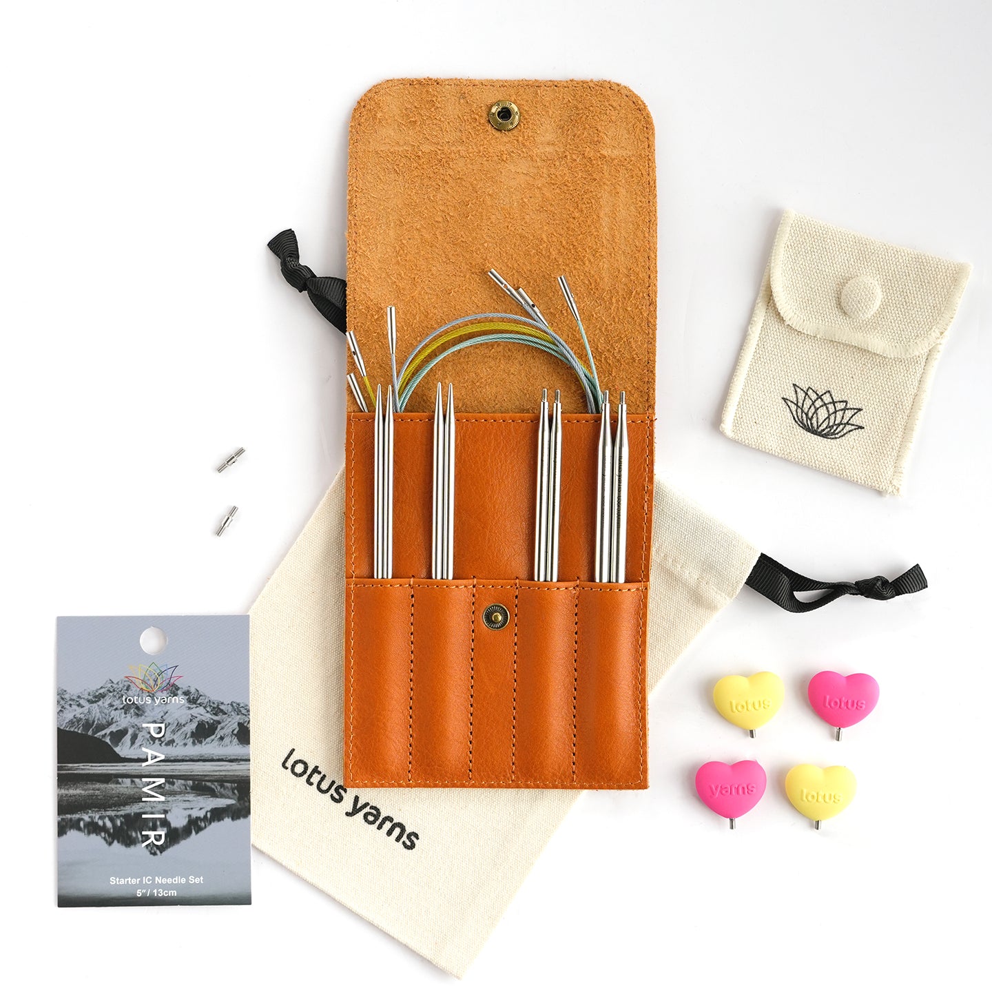 PAMIR 5‘’ Starter  Interchangeable Circular Needles Set