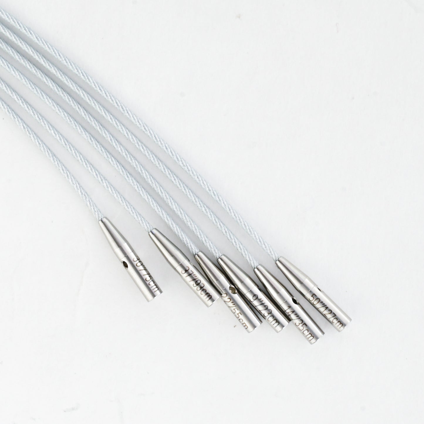 360° Silver Swivel Cables with End Caps