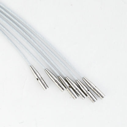 360° Silver Swivel Cables with End Caps