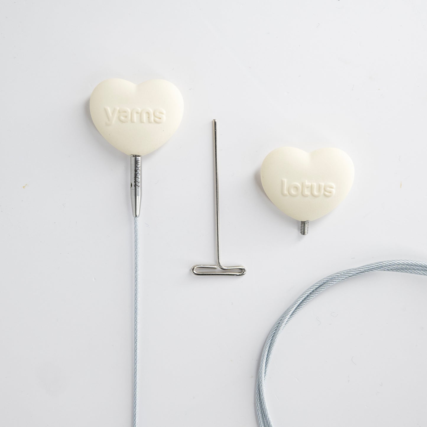 360° Silver Swivel Cables with End Caps