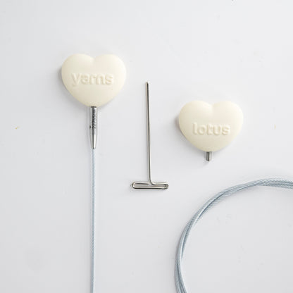 360° Silver Swivel Cables with End Caps