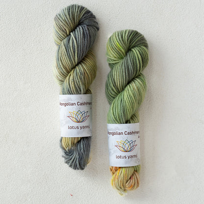 Handpainted Cashmere Aran