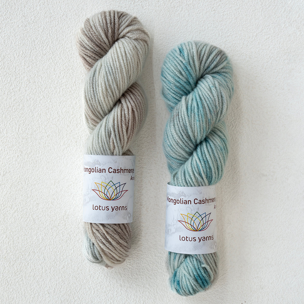 Handpainted Cashmere Aran