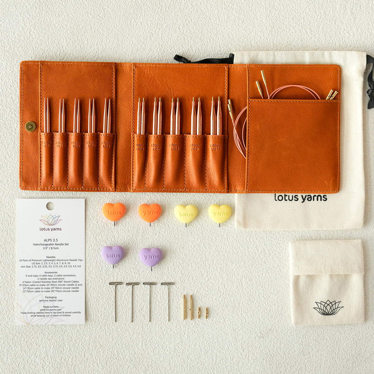 ALPS 3.5‘’ Interchangeable Circular Needles Set