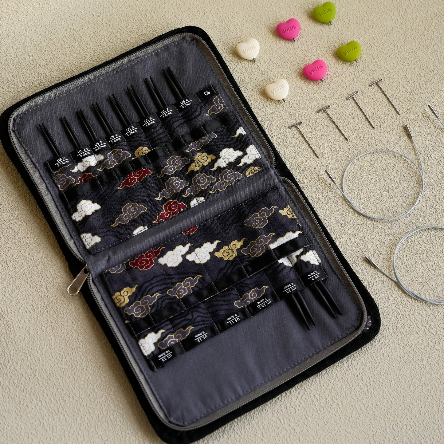 Fabric Interchangeable Needles Case