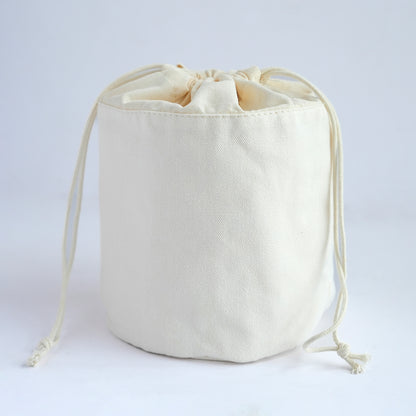 100% Cotton Drawstring Bucket Project Bag