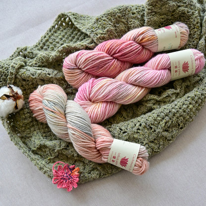 Handpainted Cashmere Aran